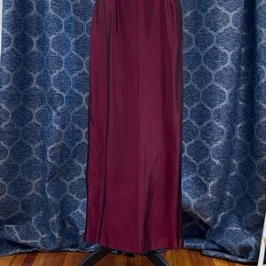J.R. Nites by Caliendo Burgundy Formal Skirt